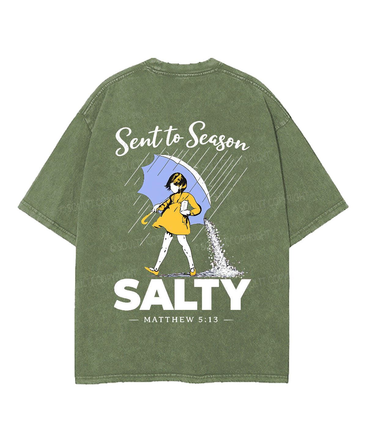 Sent To Season Double Sided Unisex Washed Christian T-shirt