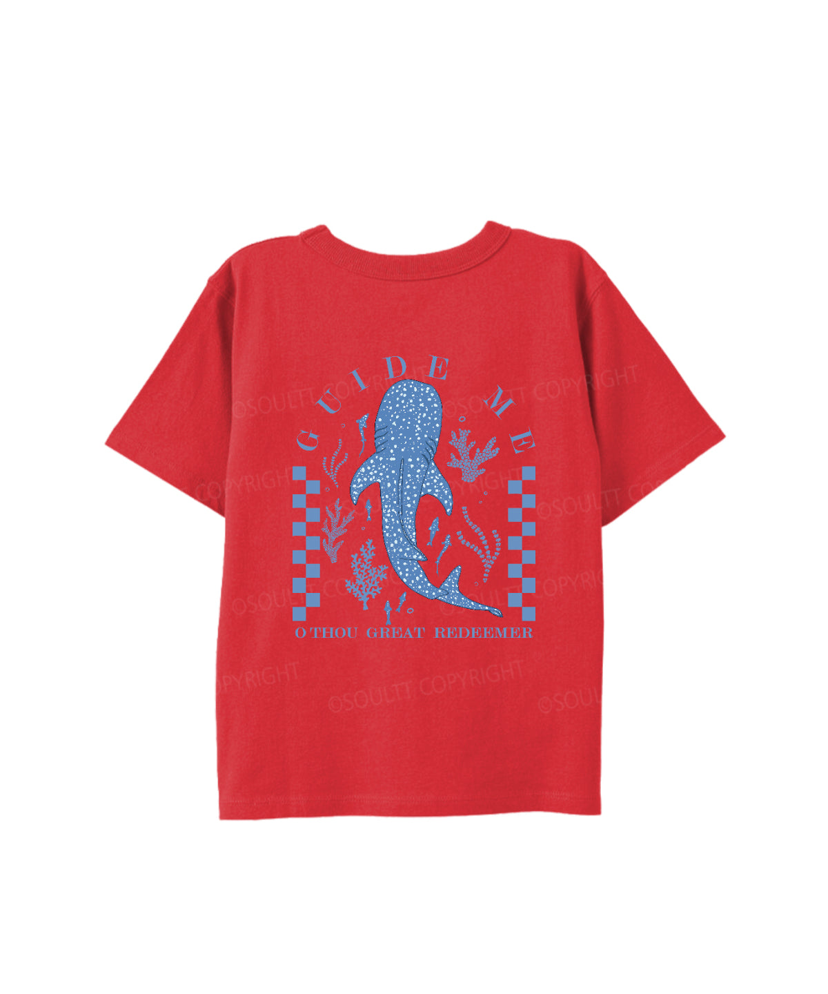 Kids Guide Me ,O Thou Great Redeemer Double Sided Cotton Christian T-shirt