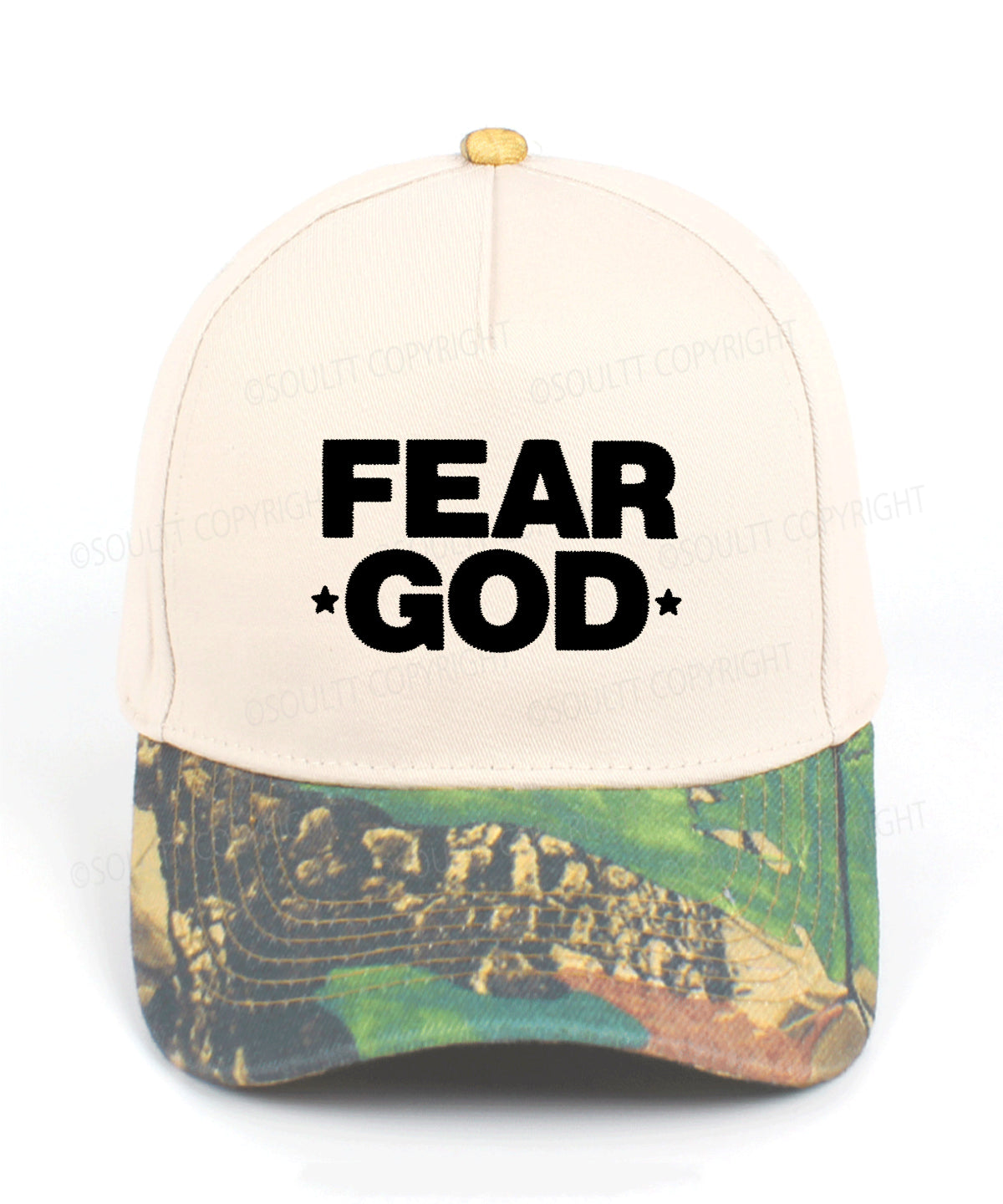 Fear God Embroidered Christian Trucker Hat