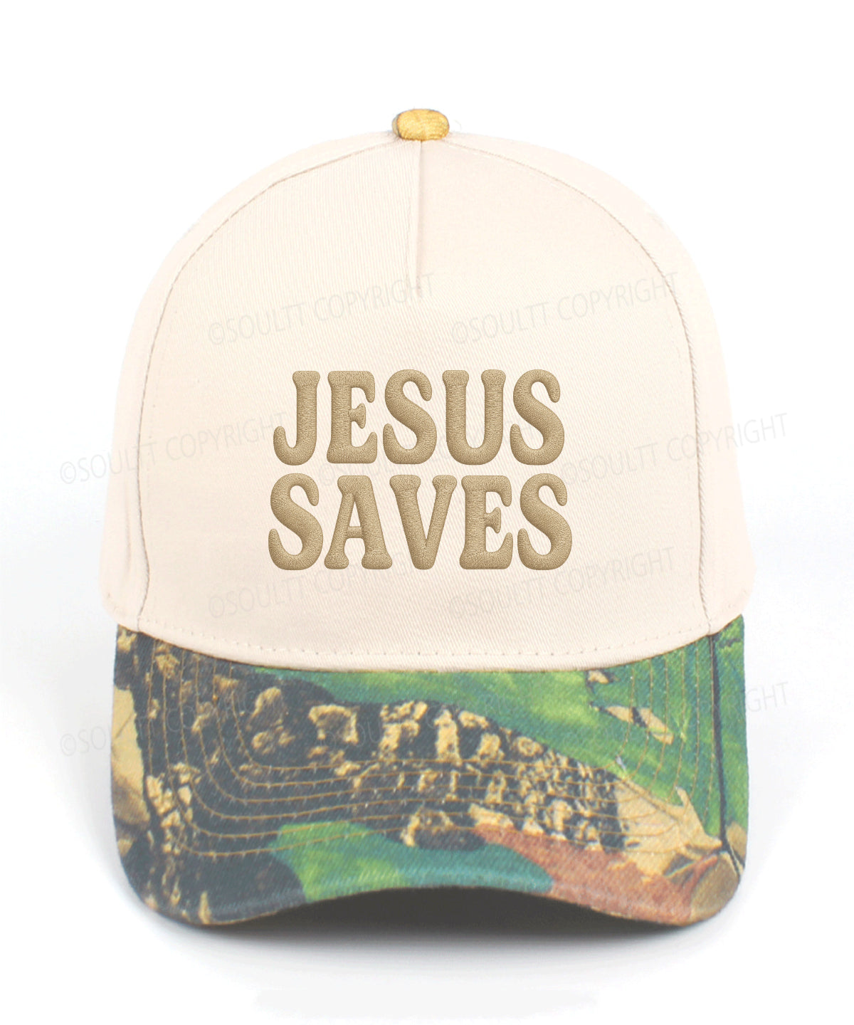 Jesus Saves Embroidered Christian Trucker Hat