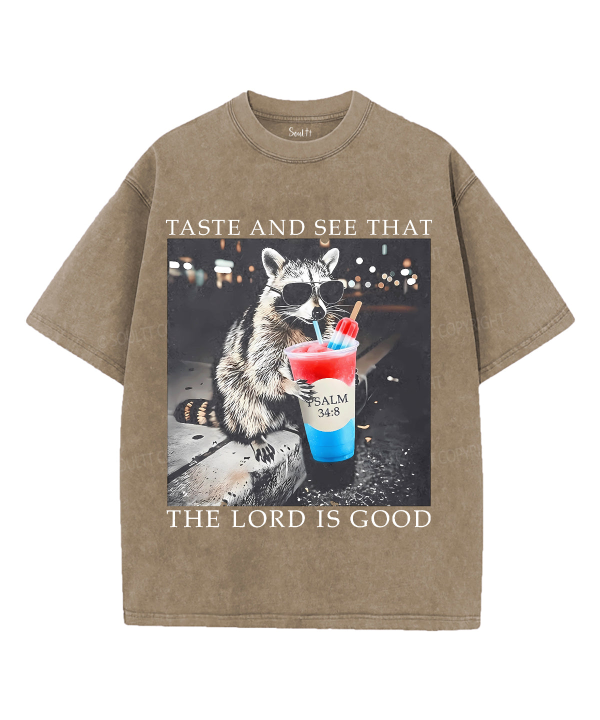 Taste And See That The Lord Is Good Unisex Washed Christian T-shirt