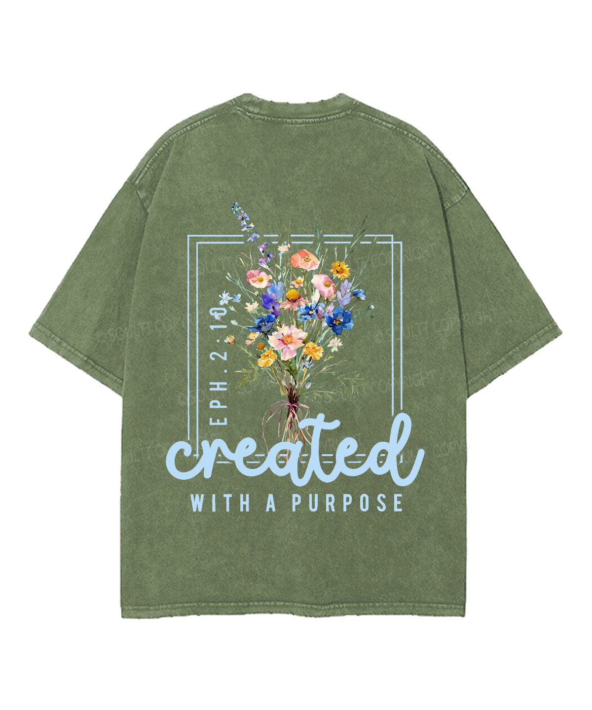 Created For Such A Time Double Sided Unisex Washed Christian T-shirt