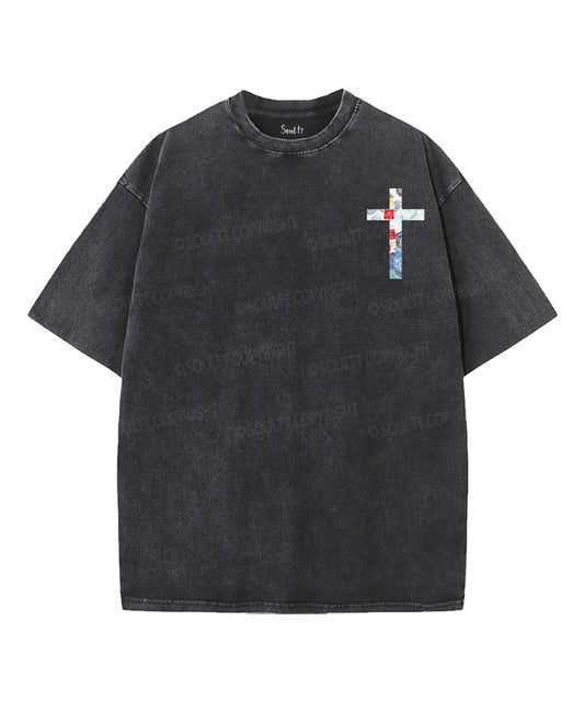 Light Of The World Double Sided Unisex Washed Christian T-shirt