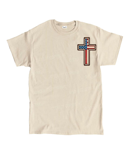 Hooked On Jesus Double Sided Unisex Cotton Christian T-Shirt