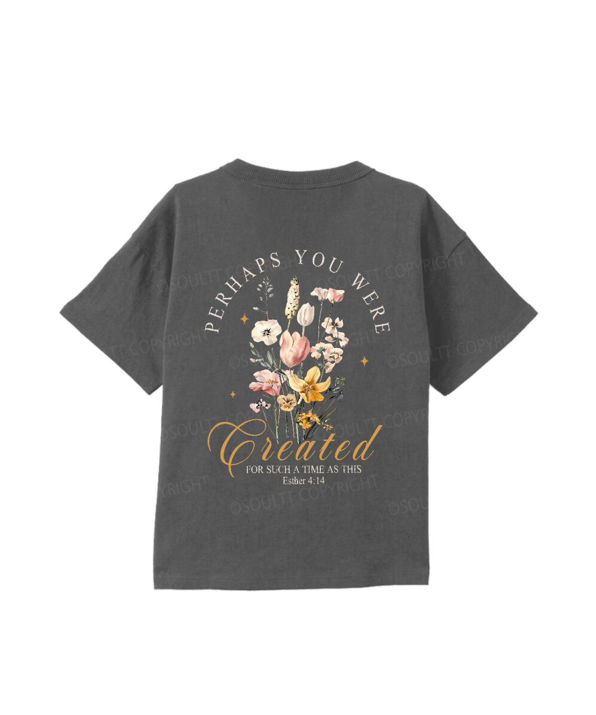 Kids Perhaps You Were Created Double Sided Cotton Christian T-shirt