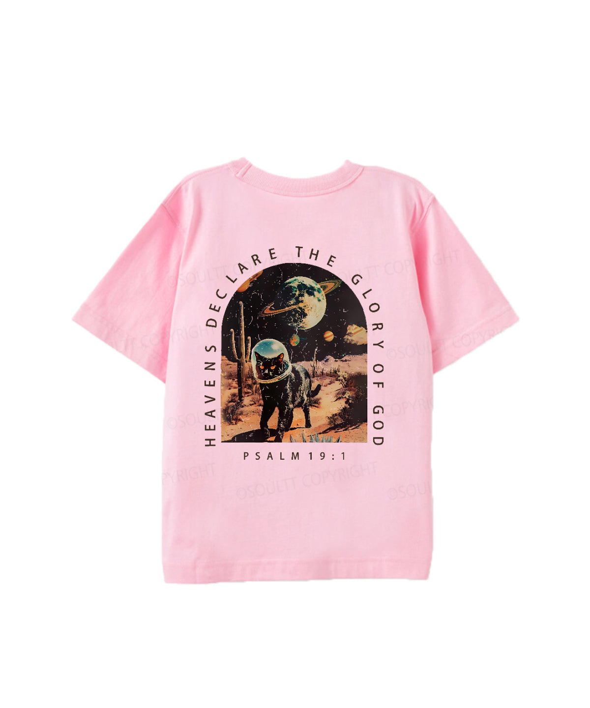 Kids Heavens Declare The Glory Of God Double Sided Cotton Christian T-shirt