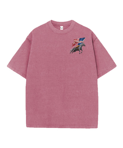 250 Years America Anniversary Double Sided Unisex Christian Washed T-Shirt & Shorts