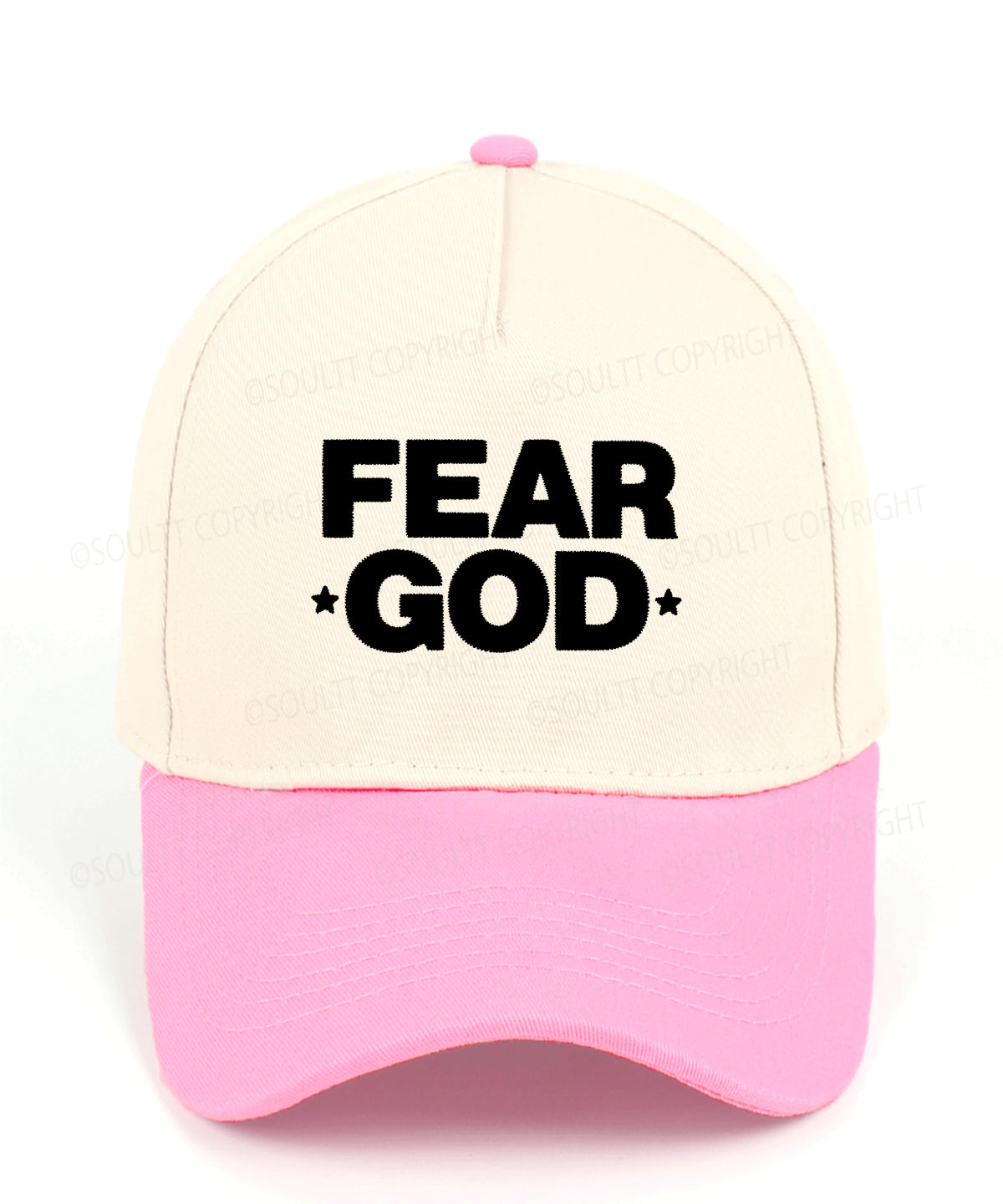 Fear God Embroidered Christian Trucker Hat
