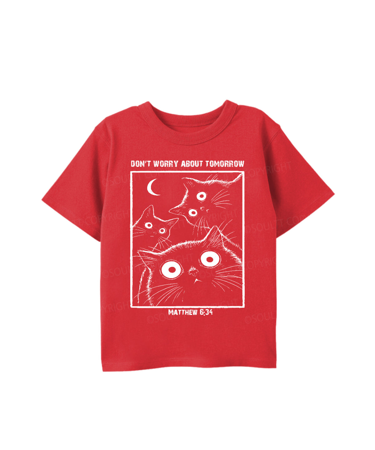Kids Don't Worry About Tomorrow Cotton Christian T-shirt