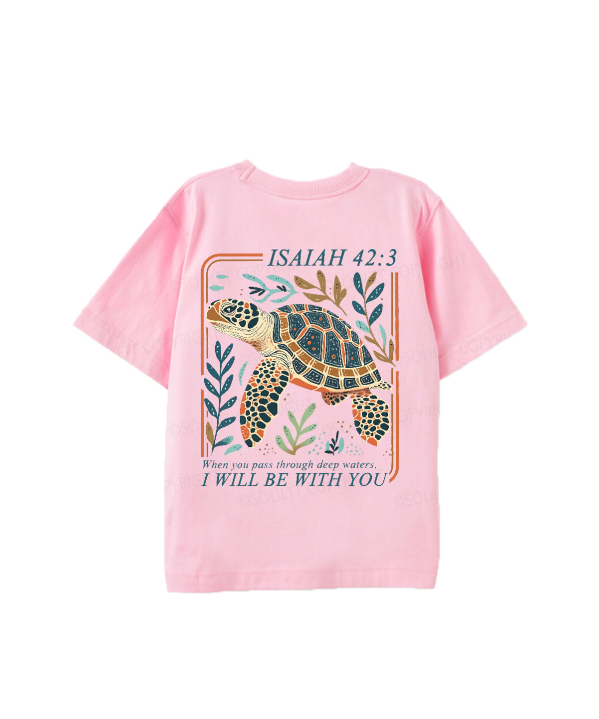 Kids I Will Be With You Double Sided Cotton Christian T-shirt