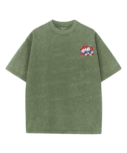 250 Years America Anniversary Double Sided Unisex Washed Christian T-shirt