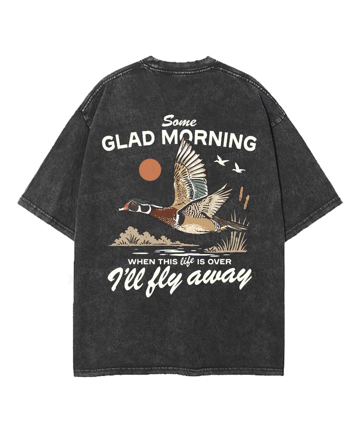 Some Glad Morning Double Sided Unisex Washed Christian T-shirt