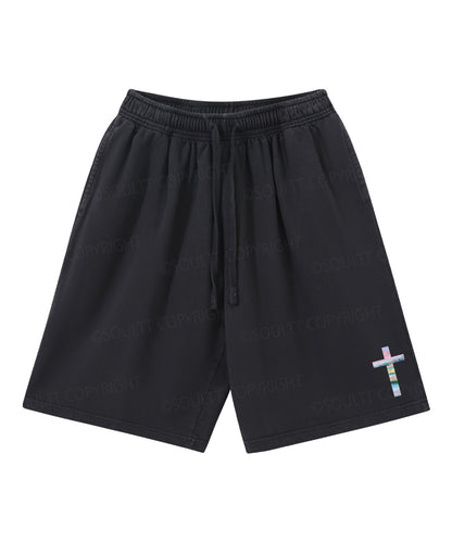 He Heals The Brokenhearted Double Sided Unisex Christian Washed T-Shirt & Shorts