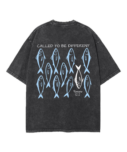 Called To Be Different Double Sided Unisex Washed Christian T-shirt