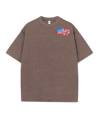250 Years America Anniversary Double Sided Unisex Christian Washed T-Shirt & Shorts