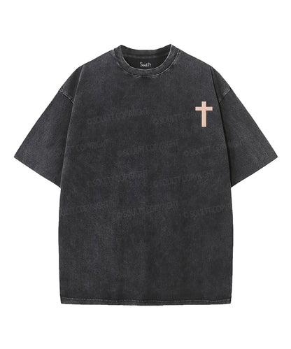 Worship Anyway Double Sided Unisex Washed Christian T-shirt