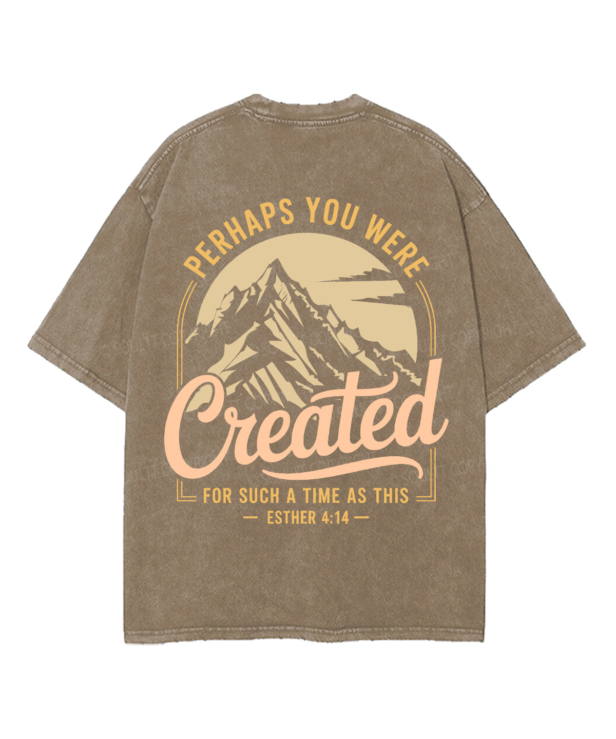 Created For Such A Time Double Sided Unisex Washed Christian T-shirt