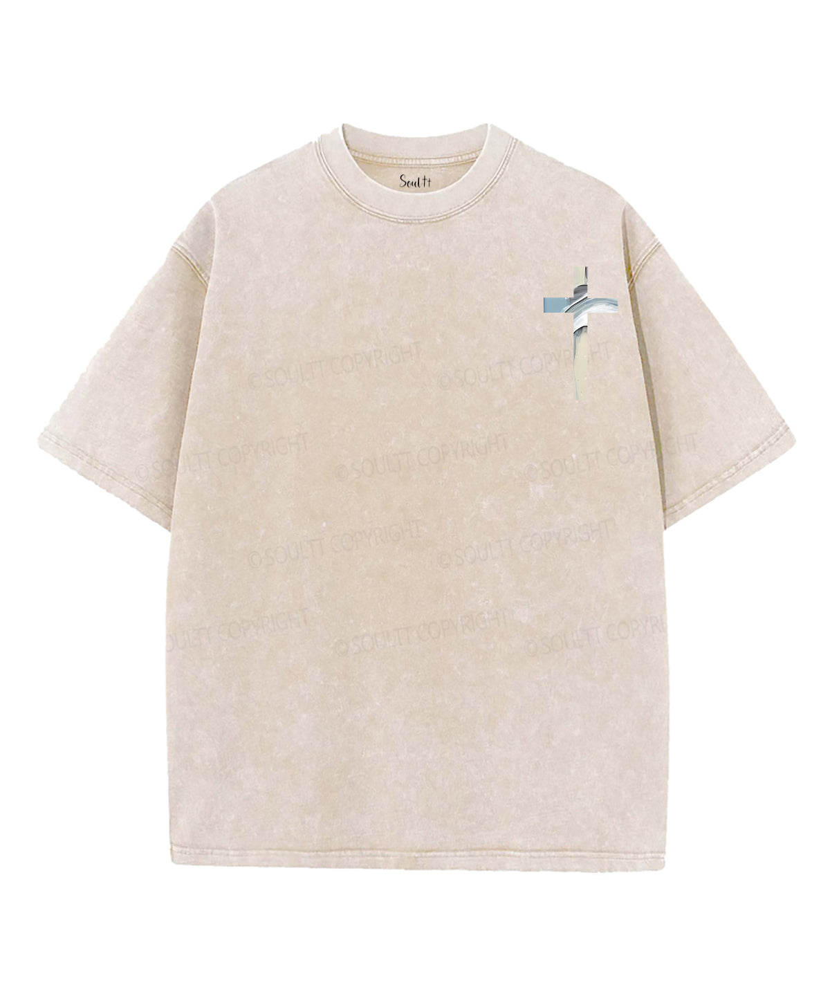 Faith Over Fear Double Sided Unisex Washed Christian T-shirt