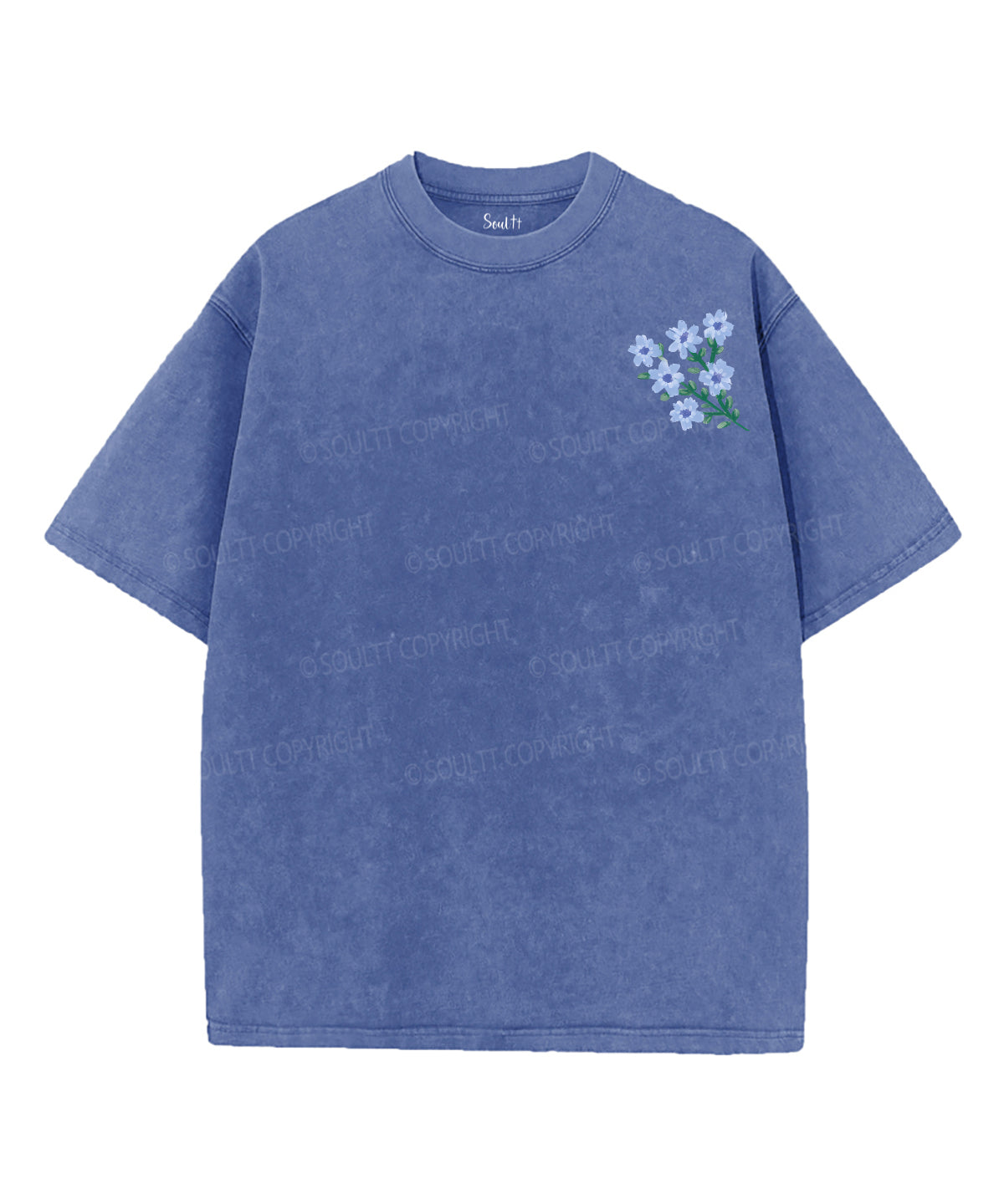 Consider How The Wild Flowers Grow Double Sided Unisex Washed Christian T-shirt