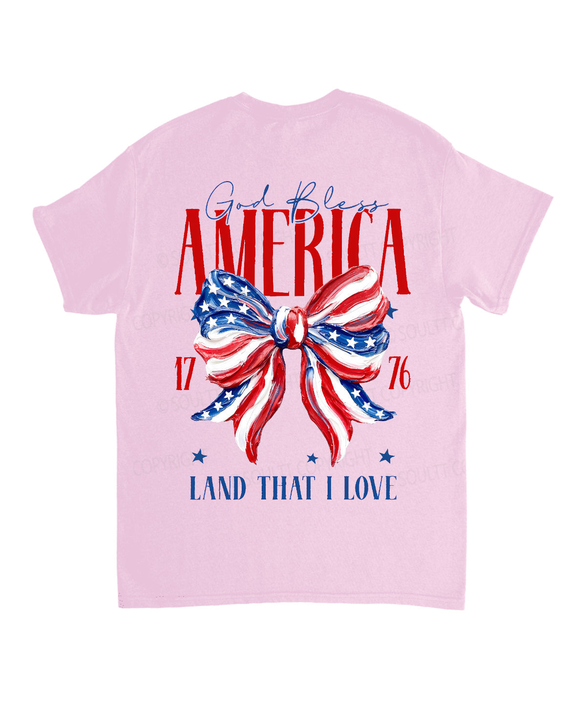 God Bless America Double Sided Unisex Cotton Christian T-Shirt
