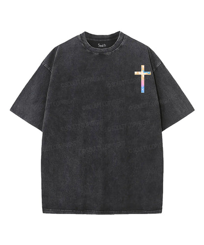 He Makes All Things New Double Sided Unisex Washed Christian T-shirt
