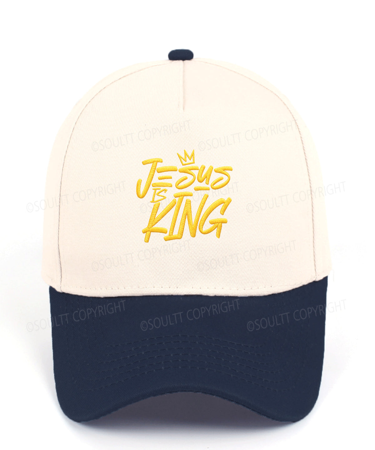 Jesus Is King Embroidered Christian Trucker Hat