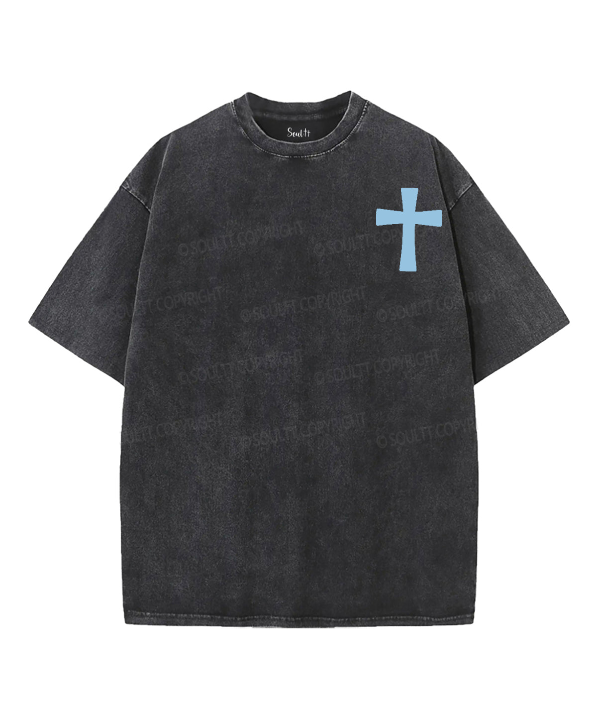 Blessed Is The Nation Whose God Is The Lord Double Sided Unisex Washed Christian T-shirt