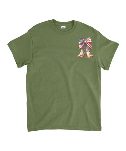 God Bless America Double Sided Unisex Cotton Christian T-Shirt
