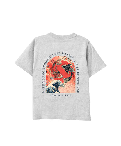 Kids I WIll Be With You Double Sided Cotton Christian T-shirt