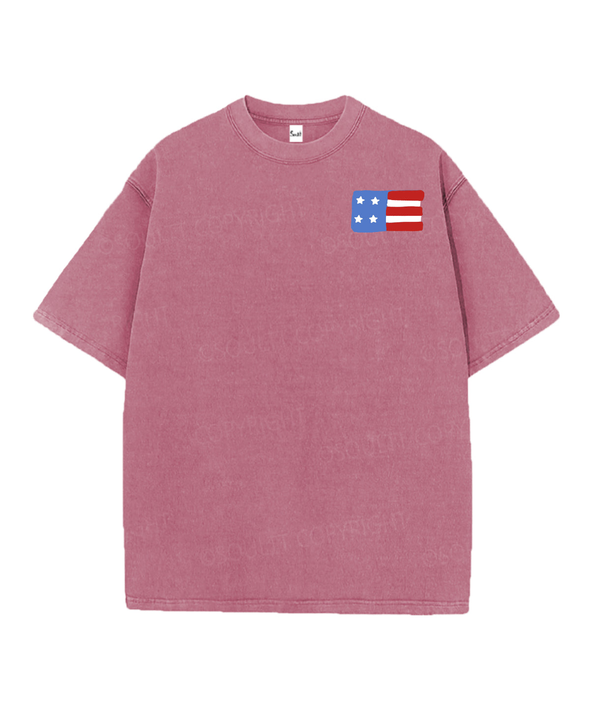She Loves Jesus And America Too Double Sided Unisex Christian Washed T-Shirt & Shorts