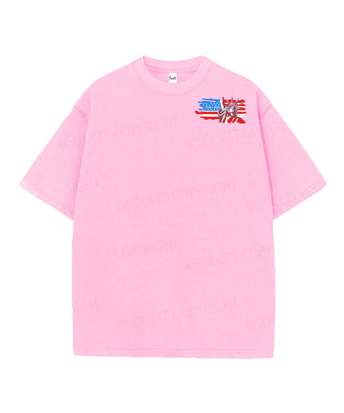 250 Years America Anniversary Double Sided Unisex Christian Washed T-Shirt & Shorts