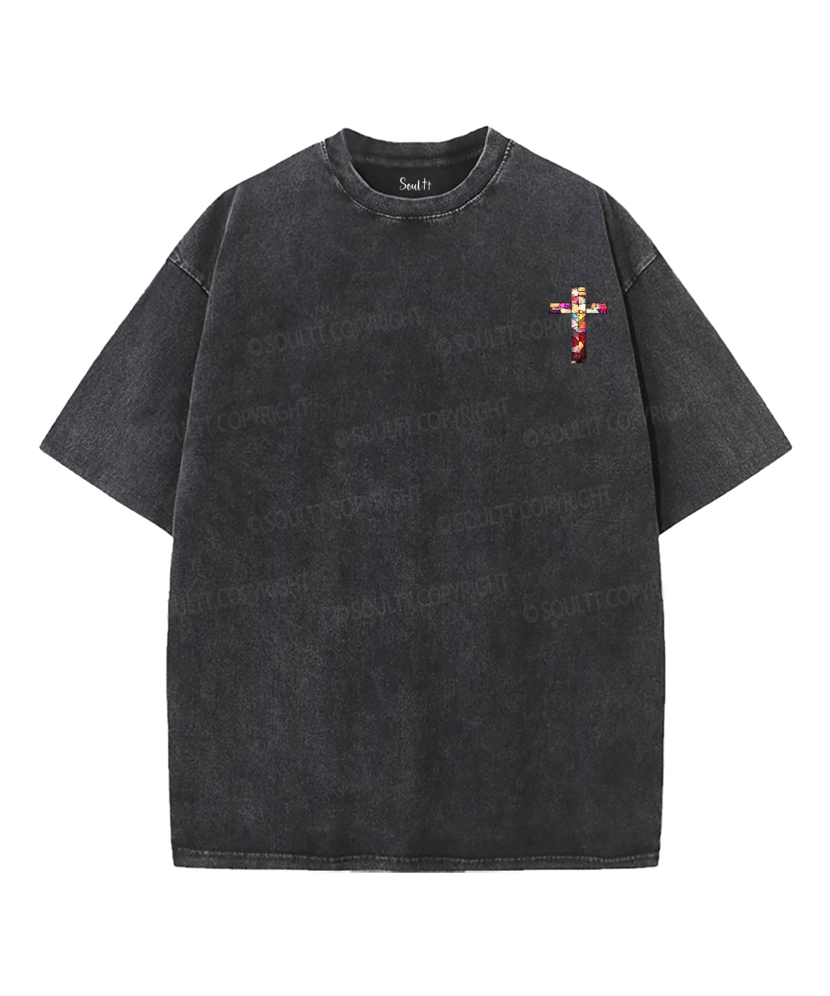 When My Heart Is Faint And Overwhelmed, Lead Me To The Mighty Double Sided Unisex Washed Christian T-shirt