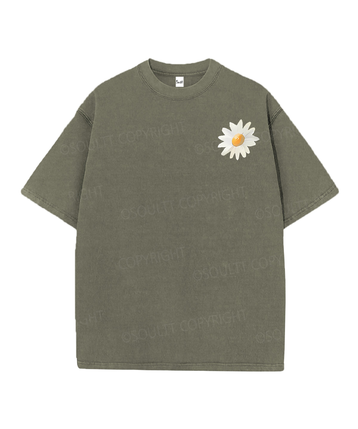 Consider The Wildflowers Double Sided Unisex Christian Washed T-Shirt & Shorts