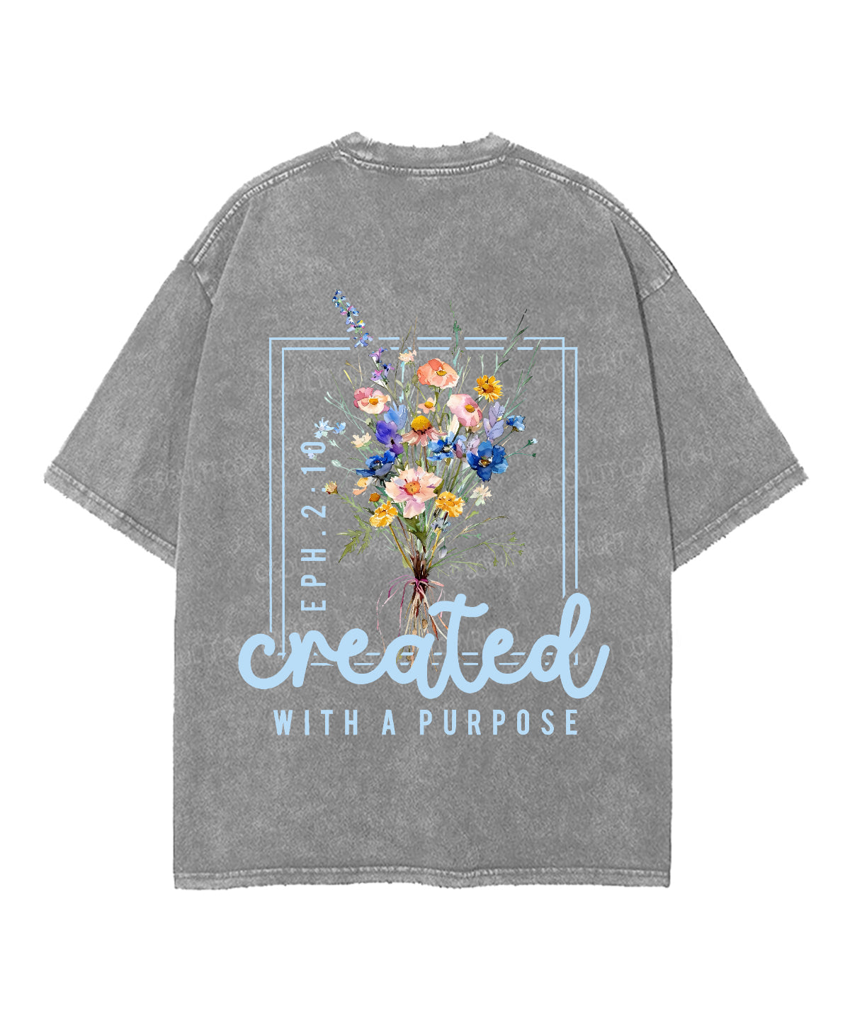 Created For Such A Time Double Sided Unisex Washed Christian T-shirt