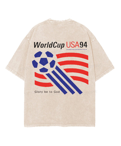 World Cup Double Sided Unisex Washed Christian T-shirt