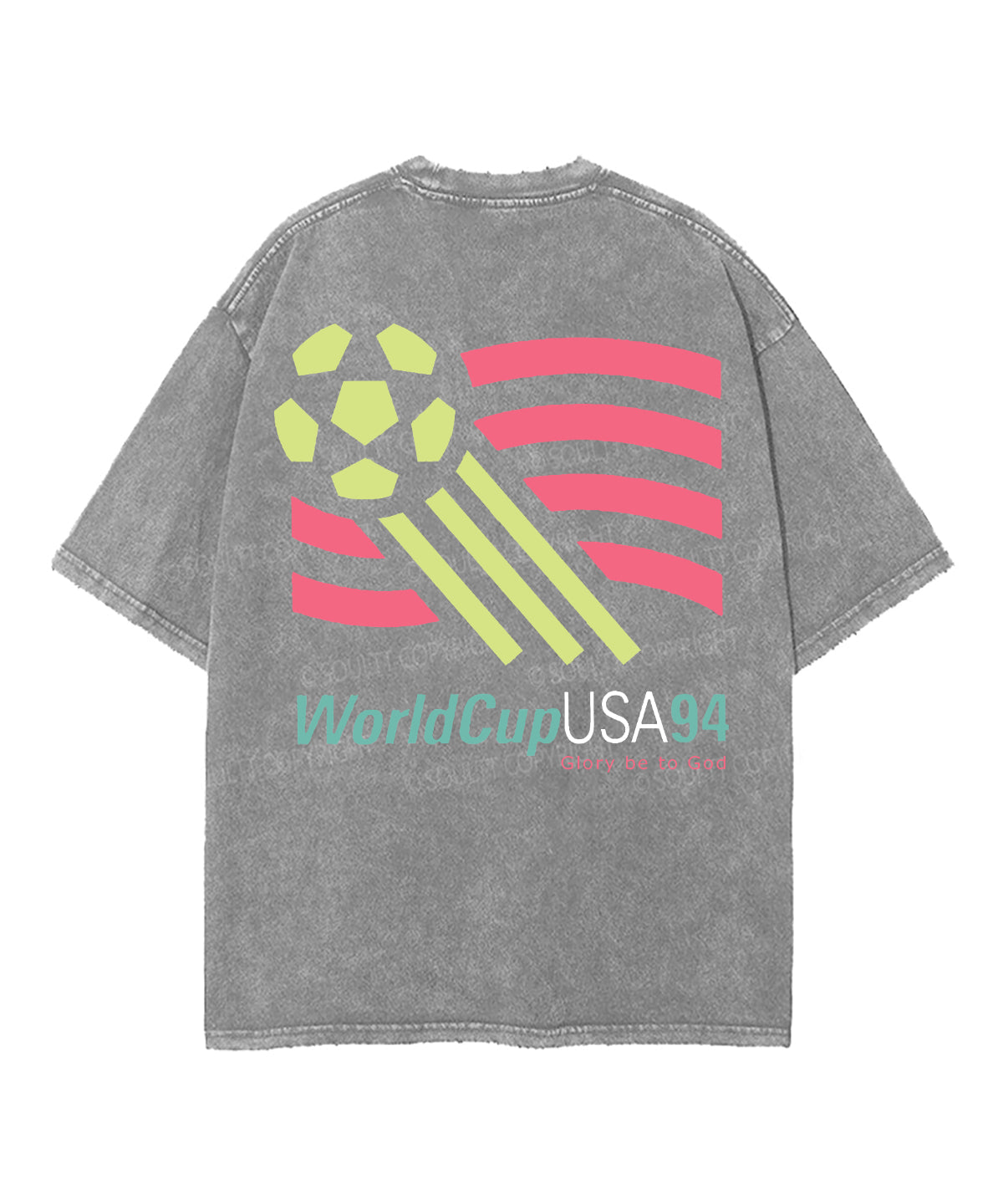 World Cup Double Sided Unisex Washed Christian T-shirt