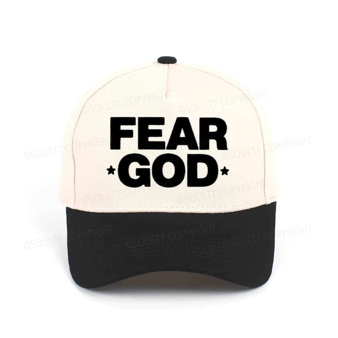 Fear God Embroidered Christian Trucker Hat
