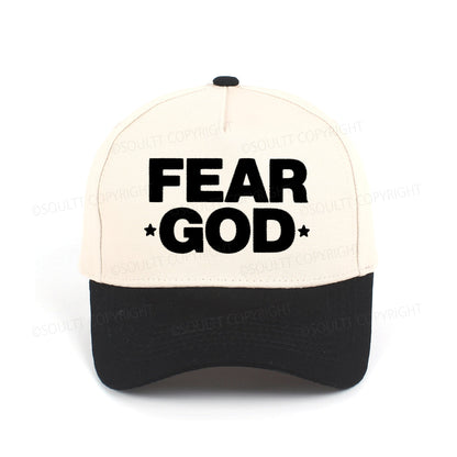 Fear God Embroidered Christian Trucker Hat