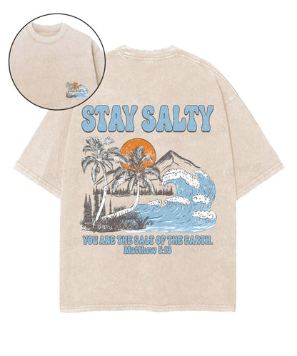 You Are The Salt Of The earth Double Sided Unisex Washed Christian T-shirt