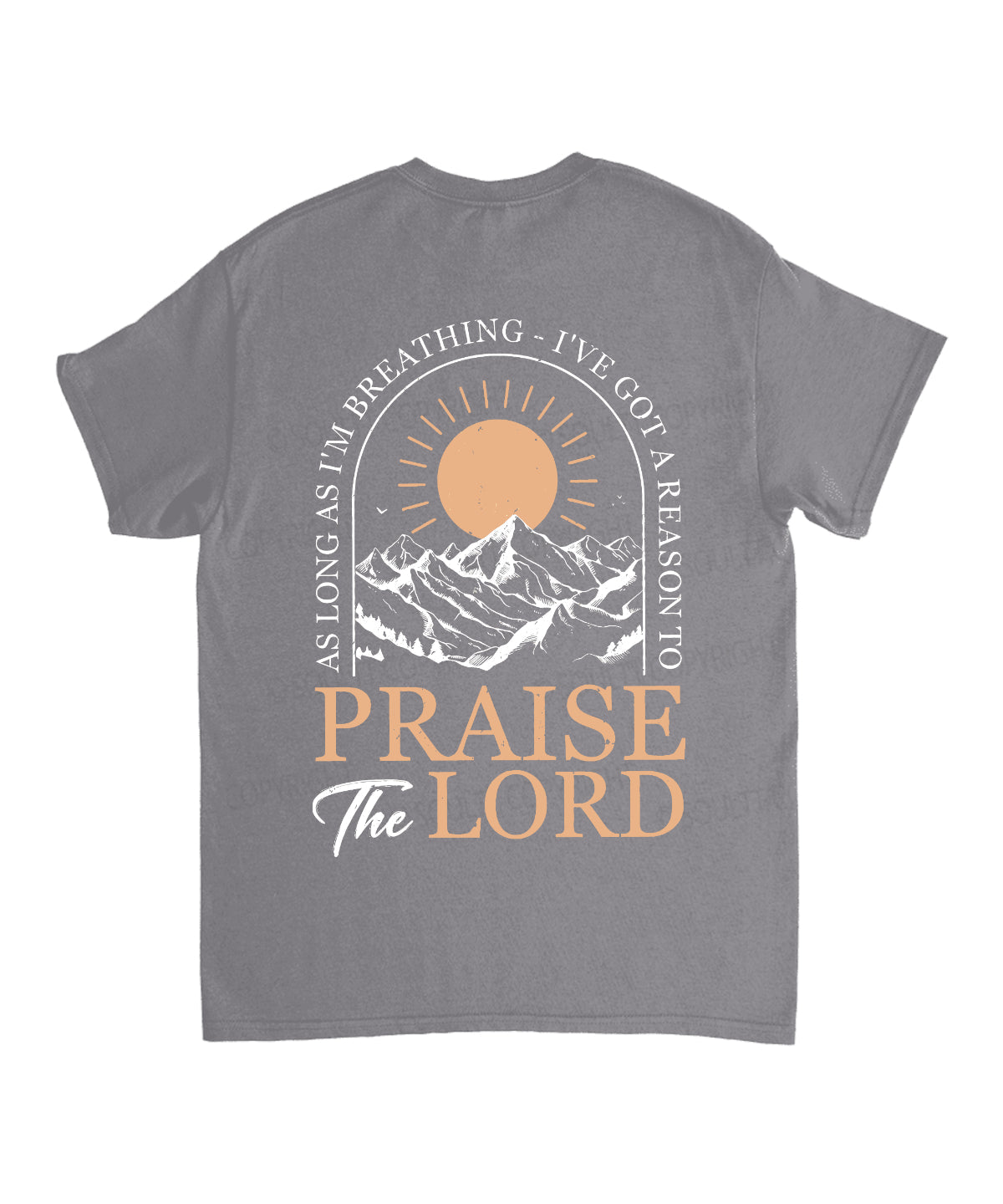 Praise The Lord Double Sided Unisex Cotton Christian T-Shirt