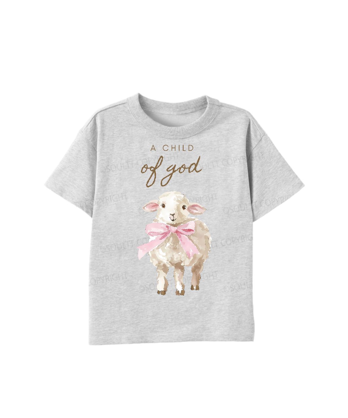 Kids A Child Of God Cotton Christian T-shirt