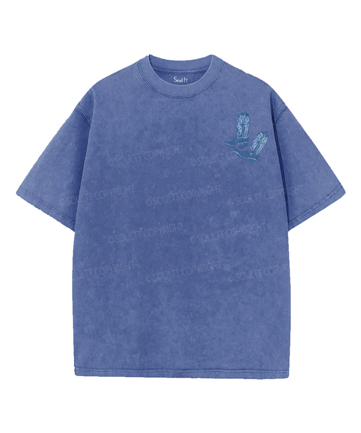 Faith Family Freedom Double Sided Unisex Washed Christian T-shirt