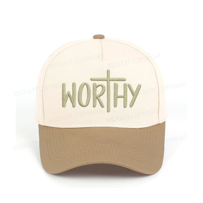 Worthy Embroidered Christian Trucker Hat