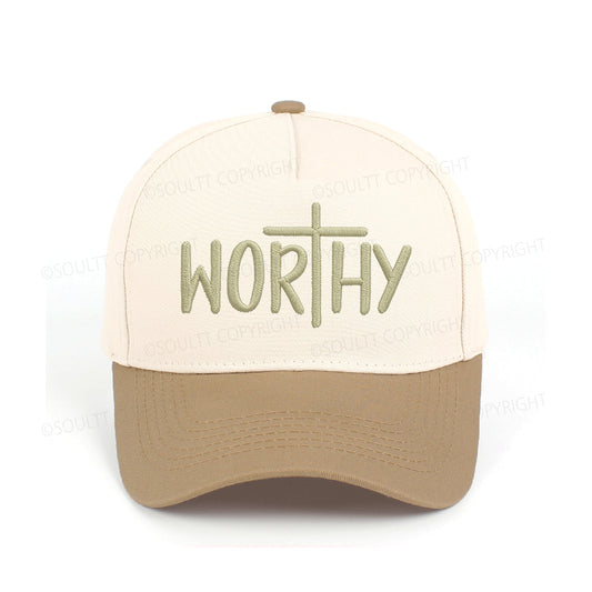 Worthy Embroidered Christian Trucker Hat