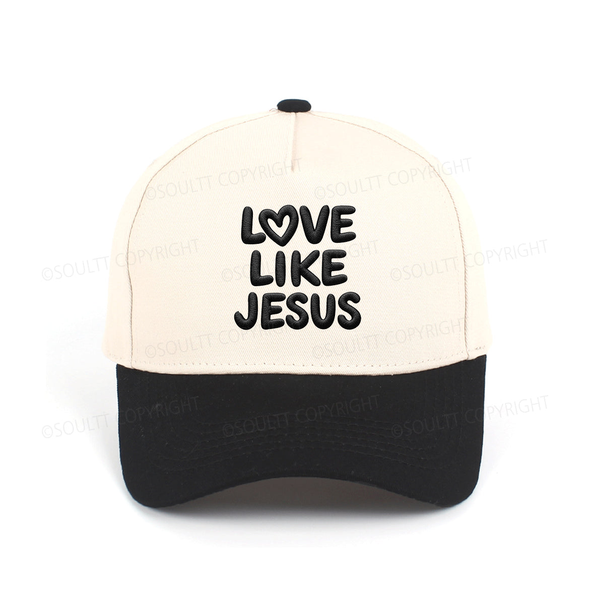 Love Like Jesus Embroidered Christian Trucker Hat