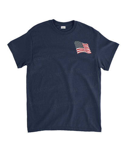 She Loves Jesus And America Too Double Sided Unisex Washed Christian T-shirt