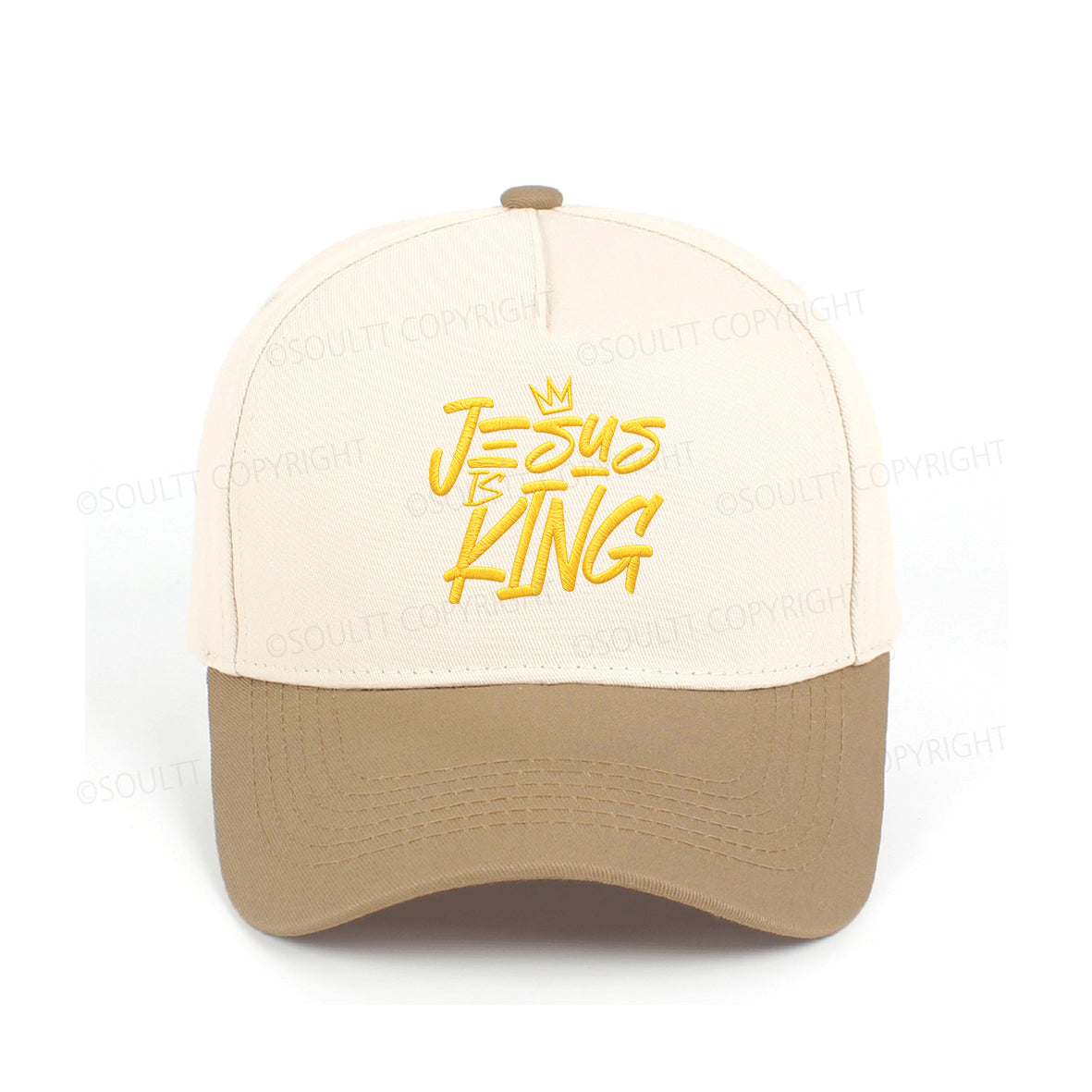 Jesus Is King Embroidered Christian Trucker Hat