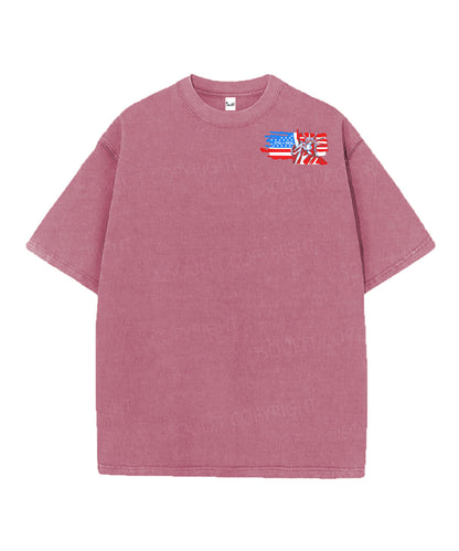 250 Years America Anniversary Double Sided Unisex Christian Washed T-Shirt & Shorts