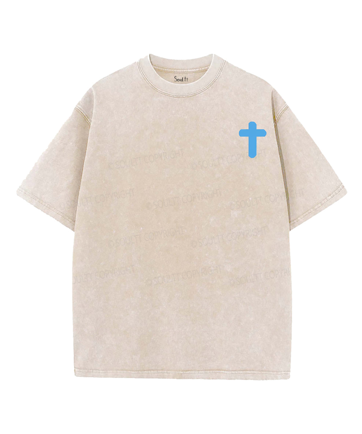 Freedom & Faith Double Sided Unisex Washed Christian T-shirt