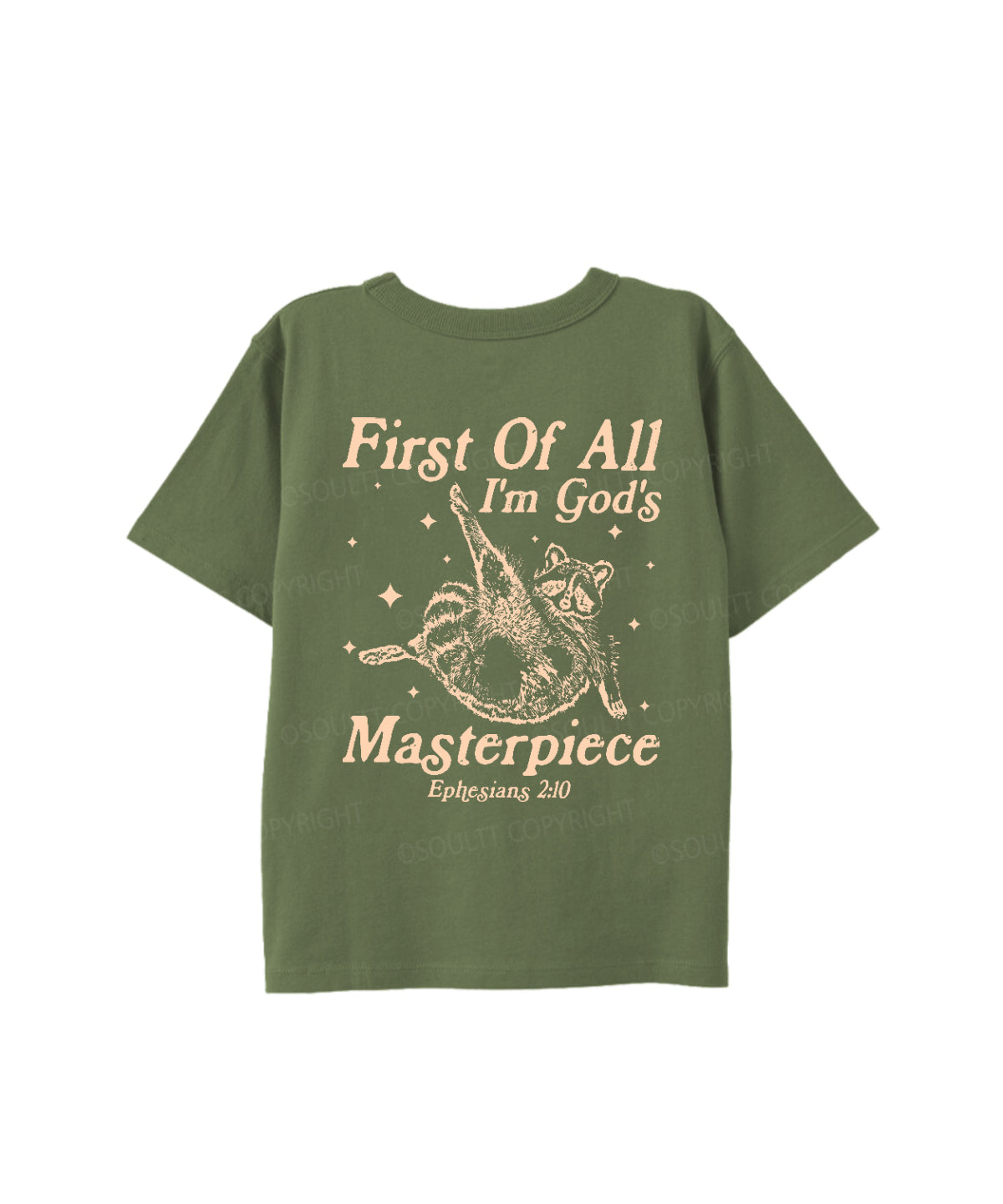 Kids First Of All I'm God's Double Sided Cotton Christian T-shirt
